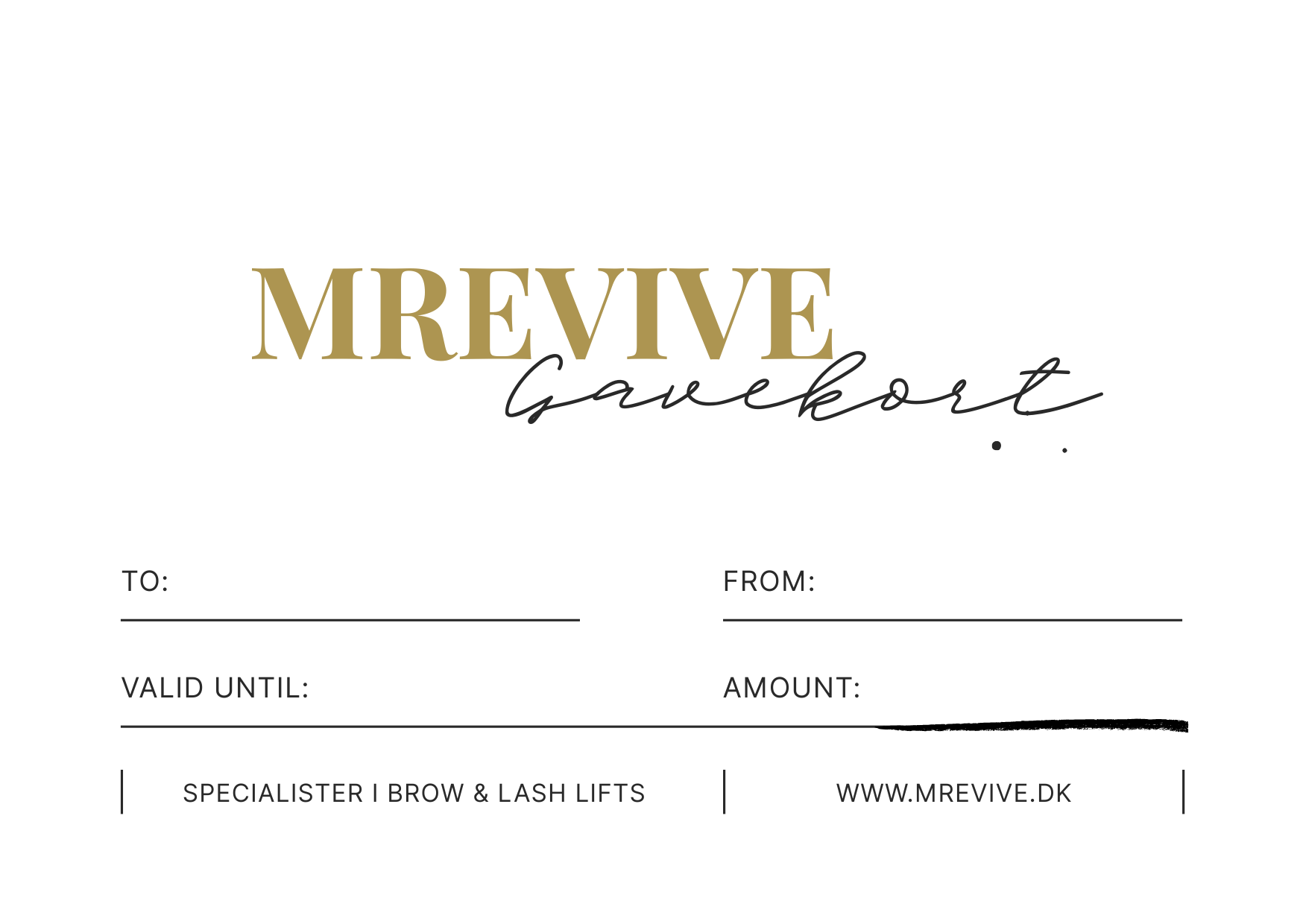 MREVIVE E-GIFT CARD