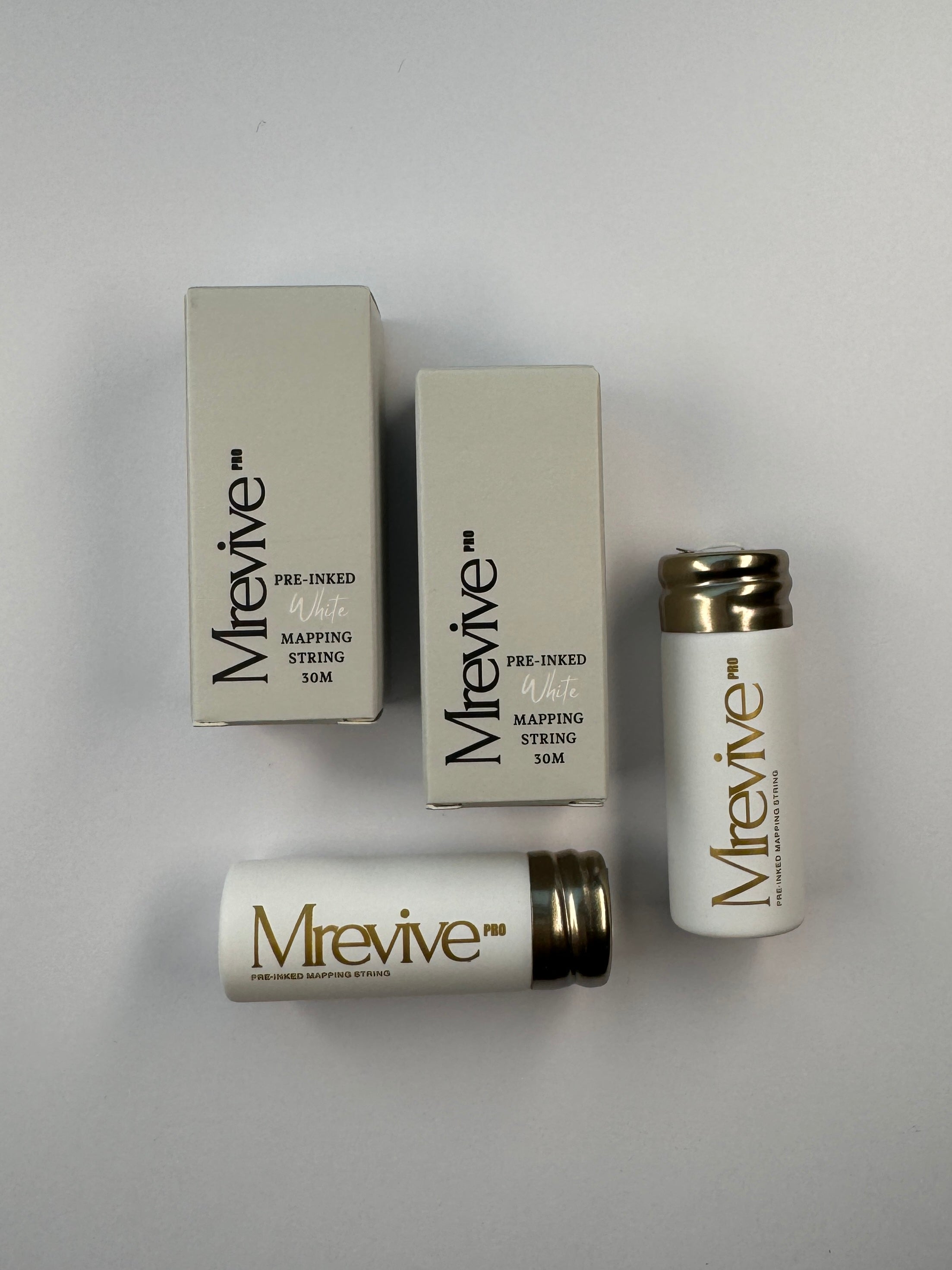 White Pre-Inked Brow Mapping String